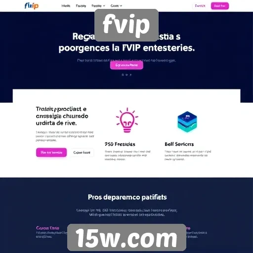 Tendências de design do site fvip